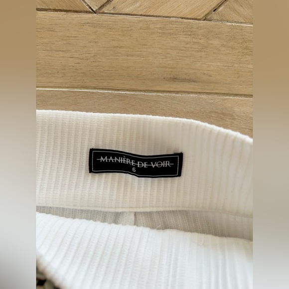 Maniere de Voir White Pants/Trousers US2 New - Picture 4 of 9
